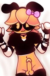 dakimakura geo_gd geometry_dash male_only orange_body orange_hair penis solo_male zenvirone