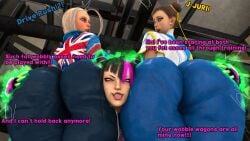 3d ass_focus ass_grab ass_worship big_ass cammy_white chun-li comic futanari huge_ass juri_han street_fighter street_fighter_6 tagme text theboobedone threesome