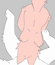 1boy 1girls 2026 animated anthro chelsea_(millislushi) female furry furry_female furry_male gif male millislushi penis saliva saliva_on_penis tagme