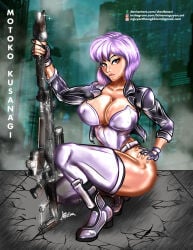 1girls big_ass big_breasts breasts curvaceous curvy curvy_figure digital_media_(artwork) female ghost_in_the_shell ghost_in_the_shell_stand_alone_complex hips huge_ass huge_breasts kusanagi_motoko large_ass large_breasts legs light-skinned_female light_skin mature mature_female motoko_kusanagi purple_hair slastbeast slim_waist thick thick_hips thick_legs thick_thighs thighs voluptuous waist wide_hips