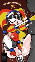 carrying_partner evil_pomni_(tadc) evil_pomni_(the_amazing_digital_circus) tagme tiddybaa_(artist)