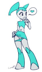 1girls female jenny_wakeman lerapi my_life_as_a_teenage_robot nickelodeon solo teasing xj-9
