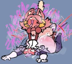 2girls cat_ears cat_tail catgirl deltarune deltarune_chapter_5 lesbian mad_dummy mad_mew_mew steadmondslick trans_woman transfem undertale