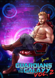 artbyfab chris_pratt guardians_of_the_galaxy male male_only marvel peter_quill solo solo_male starlord
