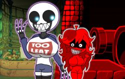 digital_art five_nights_at_freddy's friday_night_funkin impersonation pit_nightmarionne virtual_gf_(marios_madness) yuuki_momofox