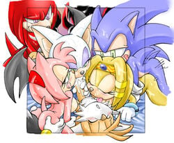 2d amy_rose anthro cum doggy_style echidna erosuke exposed_torso fellatio female footwear fur furry group_sex handwear handwear_and_footwear_only hedgehog knuckles_the_echidna licking male mammal mobian mobian_(species) mobian_bat monotreme oral orgy penis pink_fur rouge_the_bat sega sex shadow_the_hedgehog sonic_(series) sonic_adventure_2 sonic_the_hedgehog sonic_the_hedgehog_(series) straight straight_hair tails tikal_the_echidna