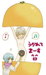 censored clothing kaworu_nagisa lowres lrk neon_genesis_evangelion nude rei_ayanami tagme translation_request