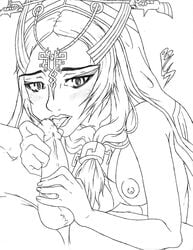 bcs buttercup_saiyan fellatio female highres midna nintendo oral sex straight_hair the_legend_of_zelda twili twili_midna twilight_princess uncensored