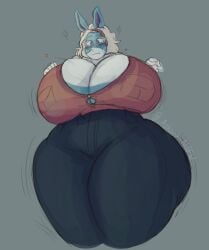 1girls askora ass_expansion breast_expansion breasts female huge_breasts hyper hyper_ass hyper_breasts ippan_josei my_hero_academia tagme