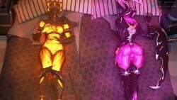 abs athletic athletic_female big_ass big_butt big_thighs breasts breasts_out ember_(warframe) ember_heirloom_(warframe) female female_only glowing glowing_genitalia grabbing_own_breast looking_at_viewer partially_clothed pussy robot robot_girl robot_humanoid samtrix sideboob tagme valkyr_(warframe) valkyr_heirloom_(warframe) warframe