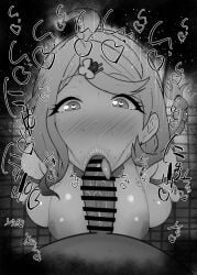 1boy 1girls :>= ahoge bare_shoulders big_penis black_and_white blush braid censored dark-skinned_male dark_skin detailed_background drooling eyelashes fellatio female heart heart-shaped_pupils human indoor inside interracial kurotama long_hair looking_at_viewer male male_pov monochrome oral oral_sex penis room saliva seed_(zenless_zone_zero) shiny shiny_skin sketch sound_effects squatting sweat text tied_hair tongue tongue_out vein veins veiny veiny_penis zenless_zone_zero