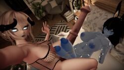 2futas 3d 3d_model animal_ears animal_genitalia_on_humanoid animal_penis areola areolae athletic athletic_futa big_areola big_areolae big_nipples black_hair blonde_hair blue_eyes blue_nightgown blue_skin bottomless breasts breasts_out double_penis equine_penis erect_penis erection fendravr fingers fishnet fishnet_bodysuit fishnets fit fit_futa functionally_nude futa_focus futa_only futanari goth goth_futa gothic high_angle high_angle_view horns horsecock horsecock_futa horsecock_on_humanoid huge_breasts huge_cock humanoid hyper_penis image indoor indoors inside intersex knees large_breasts large_penis laying_down laying_on_back legs light light-skinned_futa light_skin looking_at_viewer looking_up_at_viewer massive_penis mature_futa messy messy_hair minotaur minotaur_futa mostly_nude nipples no_bra no_panties pale_skin penis penis_out pose posing posing_for_the_viewer practically_nude selfie sitting solo solo_futa tall_futa thick_thighs thighs tits_out undressed virtual_reality virtual_youtuber vrchat vrchat_avatar vrchat_media vrchat_model white_sclera