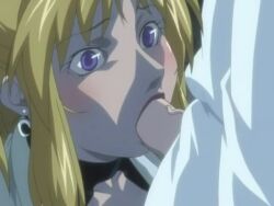 2girls animated bible_black bible_black_new_testament big_breasts big_penis blonde_hair blowjob blush breasts chocker clitoral_futa crazy_eyes cum cum_in_mouth cumming dress drinking_cum earrings erect_penis erection fellatio female futa_on_female futanari green_eyes hand_on_head intersex jody_crowley light-skinned_female light_skin mind_break mind_control navel oral orgasm passionate_fellatio penis penis_growth red_bow red_eyes saeki_kaori short_hair smile sound swallowing swallowing_cum sweat thick_penis veiny_penis video white_dress yuri