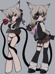 _pvp_vwv_owo_ alice_luft anime anime_style beach bell bikini black_panties cat_suit chibi choker choker_bell clothing cute cute_demon demon demon_dress demon_fox demon_girl demon_horns demon_tail feline female fox fox_ears fox_girl grey grey_fox grey_hair grey_hair_female hell horny horny_female kawaii kumiho lingerie lingerie_cat_suit lingerie_only little lustful neko neko_girl panty_&_stocking_style panty_&_stocking_with_garterbelt panty_stocking princess red red_demon red_dress school school_uniform schoolgirl small smoll suit thighs waist