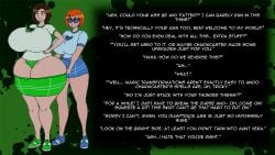 2girls ben_10 ben_tennyson bikini bimbo bimbofication bimbofied breasts female female_ben gwen_tennyson huge_breasts implied_transformation rule_63 toonbomber