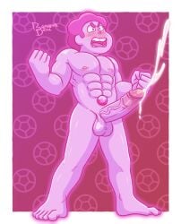 angry balls banana_desu cum cumshot erection gem muscular muscular_male penis power_up solo solo_male sperm steven_quartz_universe steven_universe