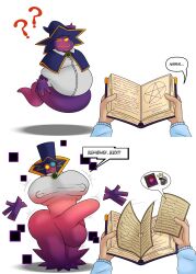 1boy 1futa ? ?? bara belly belly_overhang big_belly big_breasts big_dick big_penis breast_expansion breast_growth breasts busty colelucario count_bleck erect_nipples_under_clothes erection_under_clothes futanari gender_transformation ghost_hands intersex legless magic male nintendo paper_mario penis penis_growth speech_bubble speech_bubbles spell super_paper_mario surprised surprised_expression tanookers tenting transformation yaoi