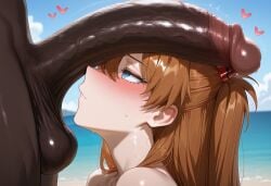 ai_generated asuka_langley_sohryu bbc black_dick black_penis blacked dark-skinned_male dark_skin dick dick_on_face female hypnosis hypnotic_eyes long_penis male neon_genesis_evangelion penis submissive submissive_female