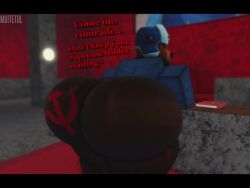 3d animated ass bear big_ass big_butt brown_fur dialogue duo enormous_ass enormous_butt face_in_ass face_in_butt facesitting gay gay_sex hammer_and_sickle hammer_and_sickle_tattoo huge_ass huge_butt large_ass large_butt looking_back male male/male male_only massive_ass massive_butt muitetul no_sound rimming roblox roblox_hat robloxian sex tagme tattoo_on_butt teasing teasing_viewer thick_thighs twerking ushanka ushanka_bear_head_(roblox) video