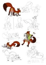 animal_ears blush fox fox_ears fox_tail lying smile tail