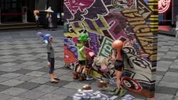 3d afro agent_3_(splatoon) agent_4_(splatoon) agent_8_(octo_expansion) agent_8_(side_order) agent_8_(splatoon) animated background_characters captain_(splatoon_3) cuttlefrsh_(splatoon) doggy_style female inkling inkling_boy inkling_girl john_(splatoon) kaori_(splatoon) male male_agent_3_(splatoon) male_agent_4_(splatoon) male_agent_8_(splatoon) marina_(splatoon) octoling octoling_boy off_the_hook_(splatoon) pearl_(splatoon) public_sex sound splatoon splatoon_(series) splatoon_2 squirting squirting_on_face ssmerchant stuck_in_wall tagme video