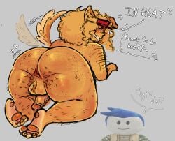 ass ass_focus ass_up breeding dog_boy dog_ears dog_tail elliot_(forsaken) fat_ass forsaken_(roblox) freckles freckles_on_ass hairy hairy_ass hairy_male heart in_heat male octokisser69 roblox roblox_game robloxian self_upload tagme