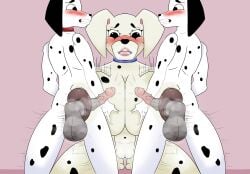 2boys big_areola big_ass big_balls big_nipples big_penis dog_ears dog_girl female furry incest nipple_fuck nipple_fucking perdita pongo wet wet_pussy