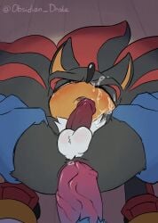 shadow the hedgehog from sega by obsidianthedrake