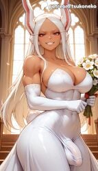 1futa 2026 ai_assisted ai_generated animal_ears anime artist_name boku_no_hero_academia breasts bust cock curtains dark-skinned_female dark_skin dick erection explicit flower futanari gloves hi_res high_quality high_resolution highres indoors long_hair mirko miruko muscular muscular_female my_hero_academia patreon patreon_username penis rabbit_girl rabbit_tail red_eyes rumi_usagiyama smile solo stable_diffusion tail tsukoneko valentine's_day valentines_day watermark white_gloves white_hair window