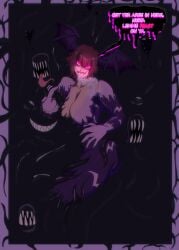 beckoning black_goo come_hither eunie_(xenoblade) glowing_eyes inviting inviting_to_sex long_tongue marvel slime slime_pit symbiote teasing venom_(cosplay) venom_(marvel)