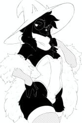 2025 black_and_white boss_monster deltarune femboy femboy_only goat omega80473 ralsei ralsei_with_black_fur sex_worker sexy stripper