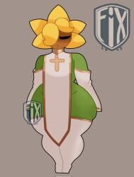 ._. :) big_ass big_breasts big_thighs cute cute_face female fixdea petals plant plant_girl plant_humanoid plants_vs_zombies pvz pvz_heroes solar_flare_(pvz) sunflower_(pvz) sunstartower thong thong_bikini uwu woman_only xd