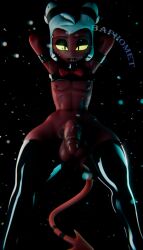 balls ballsack baphomet_(artist) cock dick femboy helluva_boss huge_cock huge_hips moxxie_(helluva_boss) moxxie_(valorlynz) penis shortstack socks_only solo solo_focus solo_male teasing teasing_viewer wide_hips