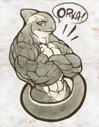 abs biceps breasts female gettar82 killer_whale muscles muscular muscular_arms muscular_female orca pecs whale