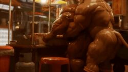 2025 3d_(artwork) 3d_animation anal anal_sex animated anthro anthro_penetrating anthro_penetrating_human arm_scar armor ass back_muscles balls beernox biceps boots boots_only bovid bovine brown_body brown_fur butt_scar cattle clothing dallawan deltoids digital_media_(artwork) duo footwear footwear_only forearm_muscles fur furniture genitals headgear headgear_only helmet helmet_only human human_on_anthro human_penetrated interspecies loop male male/male male_penetrated male_penetrating male_penetrating_male mammal mostly_nude muscular muscular_anthro muscular_human muscular_male muscular_thighs outside penetration propane_tank restaurant scar sex shoes stool sunkevin5885 tail trash_can triceps xxl_woofia