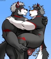 2026 after_kiss age_difference anal anal_sex animal_genitalia animal_penis anthro anthro_on_anthro anthro_penetrated anthro_penetrating anthro_penetrating_anthro bara barazoku bareback beard big_penis blue_background blush bodily_fluids canid canine canine_genitalia canine_penis canis carrying_another chunkolilt claws cum cum_in_ass cum_inside dot_eyes duo english_text erection eye_contact eyebrows facial_hair father father_and_child father_and_son father_penetrating_son from_front_position fur gay genital_fluids genitals grey_hair hair hand_on_back hand_on_shoulder hi_res incest knot looking_at_another male male/male male_penetrated male_penetrating male_penetrating_male mammal mature_anthro mature_male muscular muscular_anthro muscular_male nude onomatopoeia open_mouth parent parent_and_child parent_and_son penetration penile penile_penetration penis penis_in_ass saliva saliva_string sex sheath signature simple_background simple_eyes smile son sound_effects stand_and_carry_position standing standing_sex text tongue tongue_out tuft vein wolf younger_penetrated