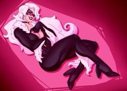 1girls 2026 alluring big_breasts black_cat_(marvel) black_lipstick bodysuit breasts choker collar color colored curvaceous curvaceous_body curvaceous_female curvaceous_figure curvaceous_hips curvy curvy_body curvy_female curvy_figure curvy_hips earrings enticing felicia_hardy female hips hourglass_figure light-skinned_female light_skin marvel marvel_comics mask masked masked_female pinup rick_meister seducing seductive seductive_smile skin_tight smile smiling spider-man_(series) superheroine teasing temptation tempting thick thick_breasts thick_hips thick_thighs thief tight_clothes tight_clothing voluptuous voluptuous_female white_fur white_hair wide_hips