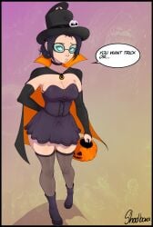 1girls big_breasts big_thighs breasts cleavage clothed clothing female halloween halloween_costume huge_thighs miss_pauling shadboy stockings team_fortress_2 team_fortress_2_font thick_legs thick_thighs thigh_gap thigh_highs thighhighs thighs thunder_thighs thunderthighs variant variant_set wide_hips wide_thighs