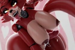 ai ai-created ai_art ai_assisted ai_generated animatronic big_areola big_ass big_breasts big_nipples big_penis fat_ass female five_nights_at_freddy's fnaf fox foxy_(fnaf) futa_only futanari futanari_only intersex large_ass large_breasts large_penis looking_at_viewer red_body red_hair robot thick_thighs thighs