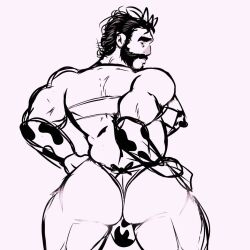 ass ass_focus bara beard big_ass big_butt bubble_ass bubble_butt butt cow_print cow_print_bikini daddy dat_ass dat_butt dilf dispatch_(game) fat_ass fat_butt gay huge_ass huge_butt large_ass large_butt male male_only muscular muscular_male nizbagelshop phenomaman round_ass round_butt showing_ass solo thick_ass thick_butt thong