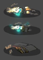 absurd_res anthro balls canid canine canis clothing genitals hi_res link maksinushka male mammal micro nintendo penis sequence shrinking shrinking_out_of_clothes simple_background size_transformation sleeping solo the_legend_of_zelda transformation twilight_princess unaware_transformation underwear wolf wolf_link