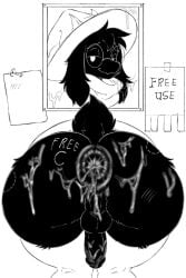 2025 ass black_and_white cum deltarune femboy femboy_focus free_use omega80473 penis phone ralsei ralsei_with_black_fur sluts