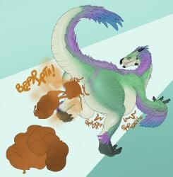 absurd_res aetherxov after_vore avian bird bird_wyvern capcom death digestion disposal dragon fatal fatal_vore feces hi_res male male/male monster_hunter mythological_creature mythological_scalie mythology neptune_mereaux oral_vore scalie scat scat_disposal seikret vore