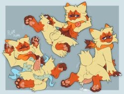 ambiguous_gender animal_genitalia anthro ass ball_fondling balls belly_rub blue_eyes bodily_fluids claws cum cum_drip cumshot cute_fangs decodecker disembodied_hand dripping duo ejaculation erection facial_markings fangs felid feline floragato fondling fur generation_9_pokemon genital_fluids genitals ghost_hand head_markings hi_res looking_at_viewer lying male male/ambiguous mammal markings mask_(marking) nintendo nude_male on_back pawpads pokemon pokemon_(species) pupils sheath slit_pupils solo solo_focus tan_body tan_fur teeth