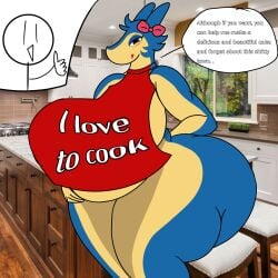 anthro apron belly big_belly big_breasts breasts bun bun_cover chubby chubby_female female looking_at_viewer madartist912 mommy mrs_typhlosion_(starters) nintendo nipples overweight overweight_female pokemon pokemon_(species) pokemon_gsc seductive seductive_eyes seductive_look seductive_pose seductive_smile slightly_chubby slightly_chubby_female starters typhlosion youtube