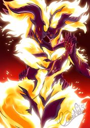 absurd_res ass atronach bethesda_game_studios big_breasts big_butt breasts daedra duo elemental_creature fantasy_creature female female/female fire fire_creature flame_atronach hi_res horn humanoid linnynsfw microsoft not_furry skyrim the_elder_scrolls