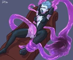 1futa dafuqart dc dc_comics erection futanari livewire penis restrained slime slime_monster superman_(series) tagme tentacle tentacle_sex transformation