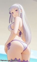 emilia (re:zero) from patreon by daxa