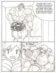 abs ass back_muscles biceps breasts female grandmasterlucilious hyper_muscles kasumi_(pokemon) may_(pokemon) misty_(pokemon) muscles muscular muscular_arms muscular_back muscular_female muscular_legs muscular_thighs pokemon weights
