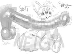 2boys animal_genitalia animal_penis anthro aroused ass balls balls_sound_effects big_balls big_butt big_penis blush canid canine churn churning_balls clenching_balls duo equid equine equine_genitalia equine_penis feral fox gay genitals hi_res horse huge_balls huge_butt huge_cock imminent_sex looking_at_genitalia looking_at_penis male male_only mammal miles_tails_prower mostly_offscreen_character naughtymoff neigh onomatopoeia penis penis_bigger_than_body penis_bigger_than_torso red_fox saggy_balls sega sitting sitting_on_ground snort sonic_(series) sonic_the_hedgehog_(series) sound_effects tails tails_the_fox text thick_thighs throbbing throbbing_penis true_fox vein veiny_penis yaoi